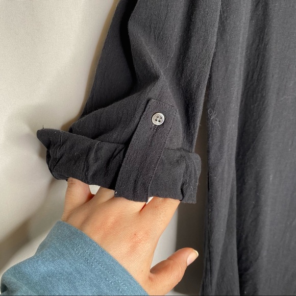 Joie Marlow Black 100% Silk Shirt in Caviar - Picture 6 of 9